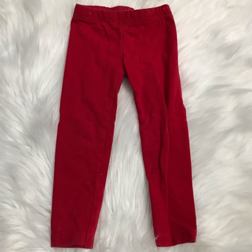 Sparkly Red Leggings